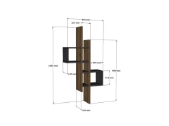 Étagère murale en bois
