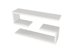 Étagère murale en bois "Jenika" - 60 x 14 x 18 cm - Blanc