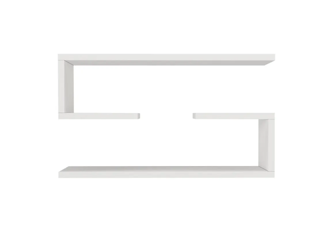 Étagère murale en bois "Jenika" - 60 x 14 x 18 cm - Blanc