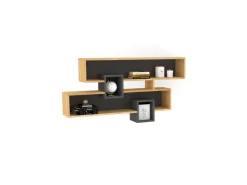 Étagère murale en bois "Karen" - 120 x 22 x 72 cm - SaphirAnthracite