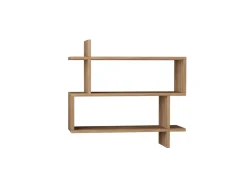 Étagère murale en bois "Paralel" - 70 x 22 x 65 cm - Marron