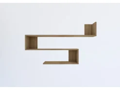 Étagère murale en bois "Penne" - 120 x 20 x 71 cm - Chêne Saphir