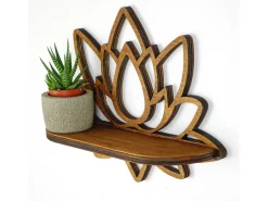 Étagère murale en bois