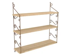 Étagère murale en bois "Seramoni" 72 x 20 x 80 cm - Chêne
