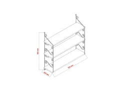 Étagère murale en bois