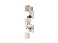 Étagère Murale en bois "WL9" - 22 x 22 x 117 cm - Blanc