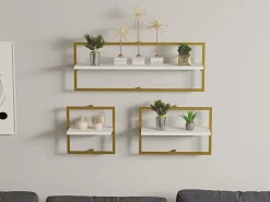 Étagère murale en bois 