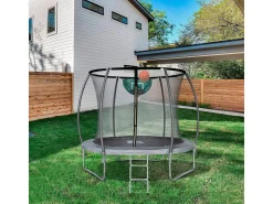 Trampoline avec filet intérieur "jumper" - Ø 4,60 m - Gris