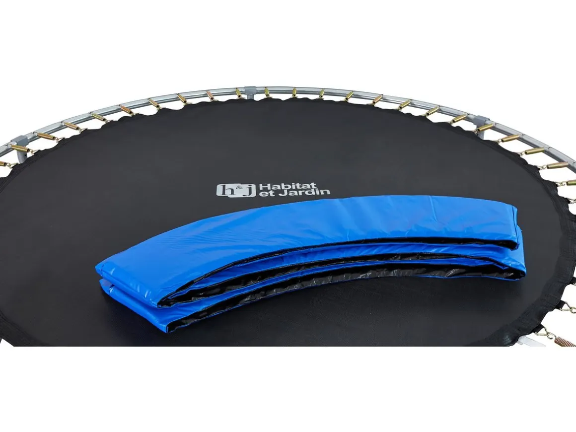 Trampoline "Joycy" - Ø 4,27 m - Avec Filet + échelle + couverture + kit d'ancrage