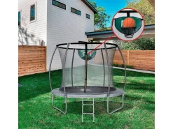 Trampoline prestige "jumper" 2,44 m et panier basket