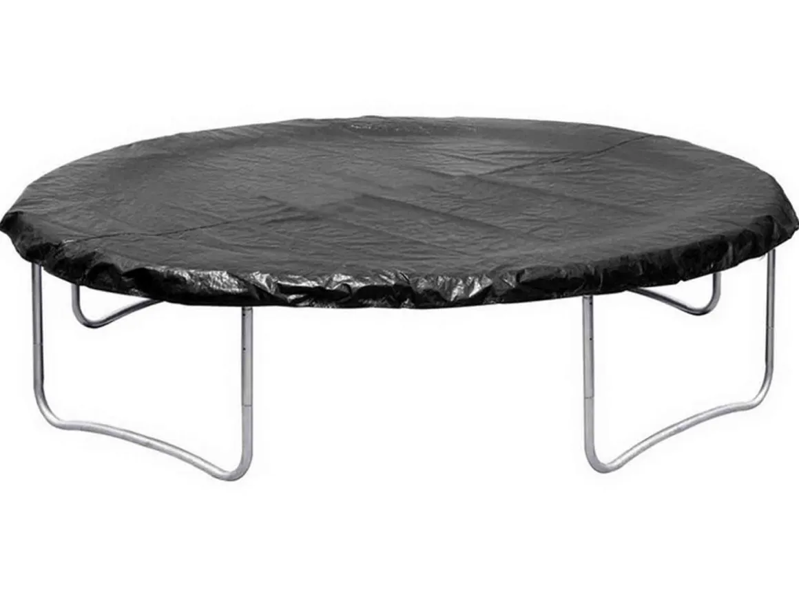 Trampoline "Yoopi 2" - Ø 4.25 m - Avec filet + échelle + couverture + kit d'ancrage