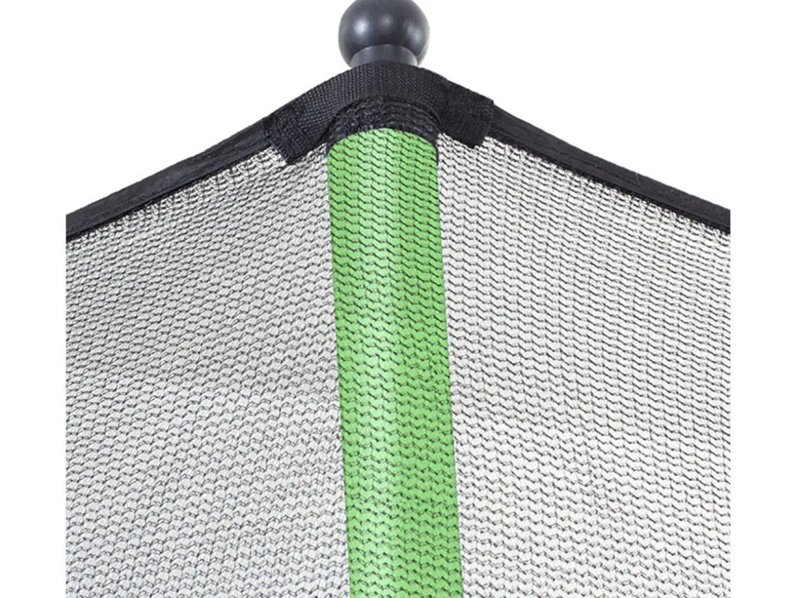 Trampoline "Yoopi 2" - Ø 4.25 m - Avec filet + échelle + couverture + kit d'ancrage