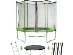 Trampoline "Yoopi 2" - Ø 2.44 m - Vert