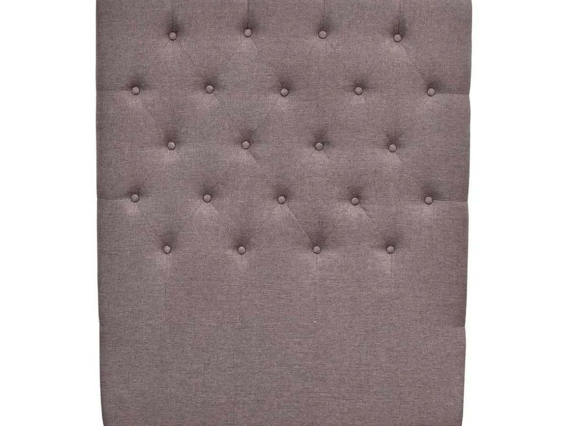 Tête de lit capitonnée "Déco" - 99 cm - Taupe - En tissu
