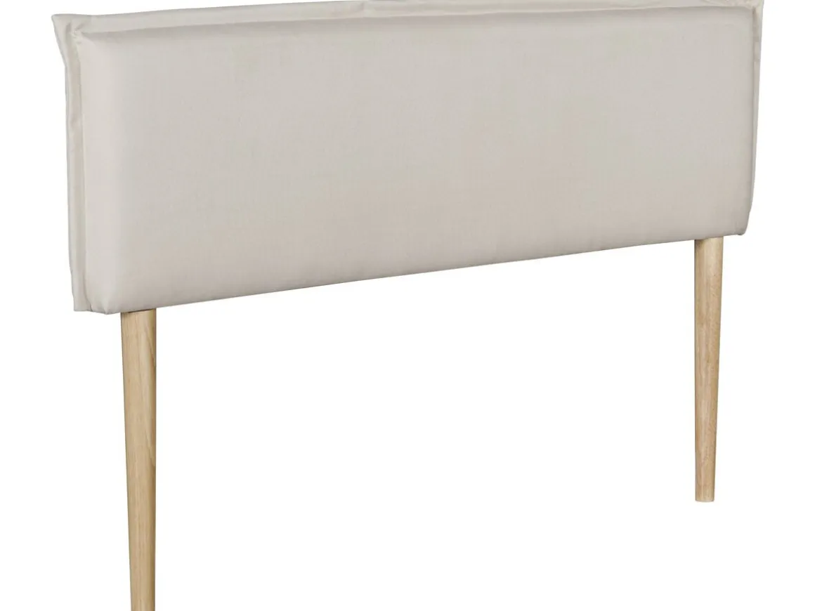 Tête de lit "Jessica" en lin - 140 cm - Beige